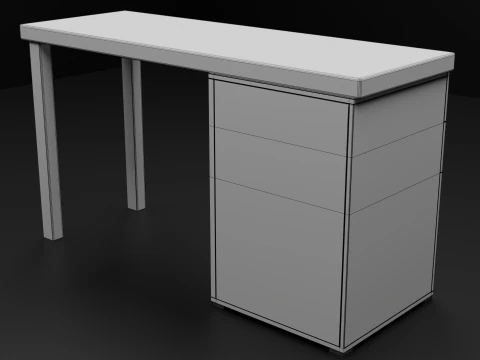 Office Desk 3D Model