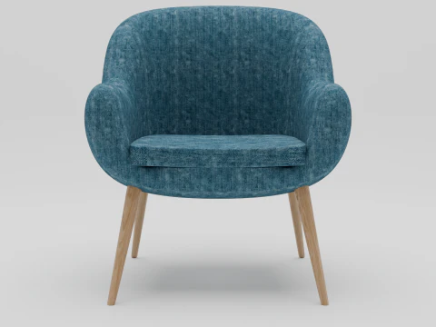 of a fabric chair 3D Model