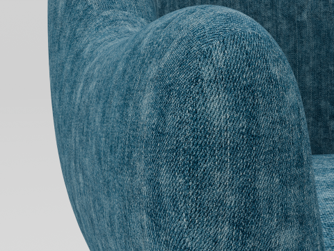 of a fabric chair 3D Модель