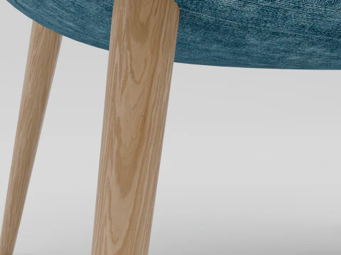 of a fabric chair 3D Model
