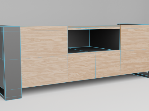 TV stend 3D 모델
