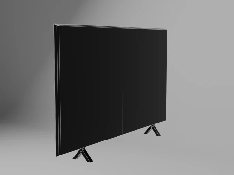 da televis&atilde;o Modelo 3D