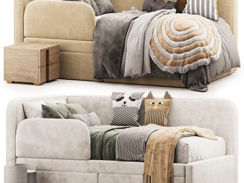 &Ccedil;ocuk yatağı Bari 2 3D Model