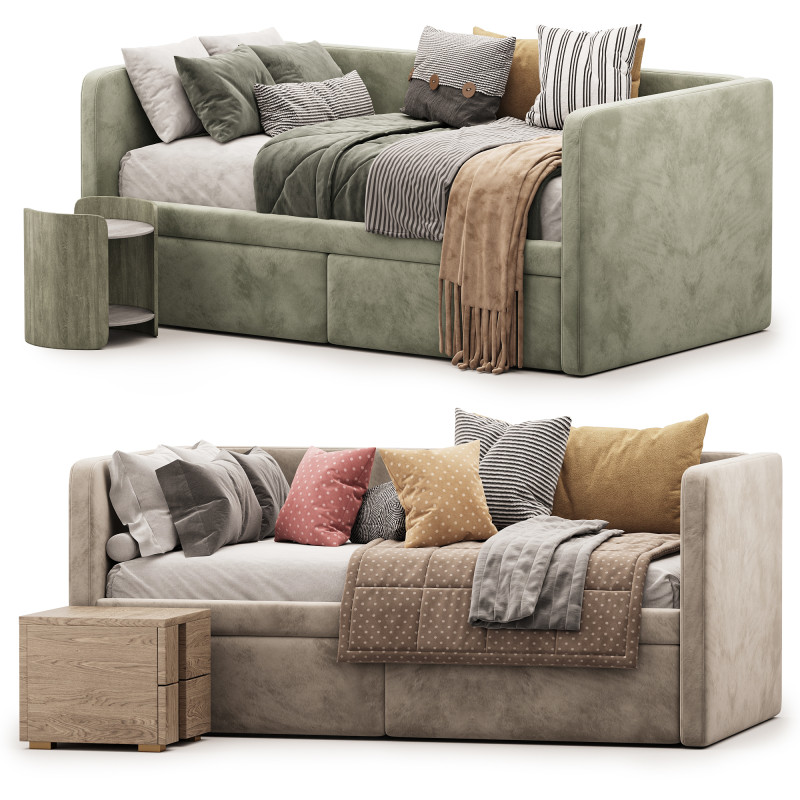 Kids bed Bari 3D Model .c4d .max .obj .3ds .fbx .stl .blend 