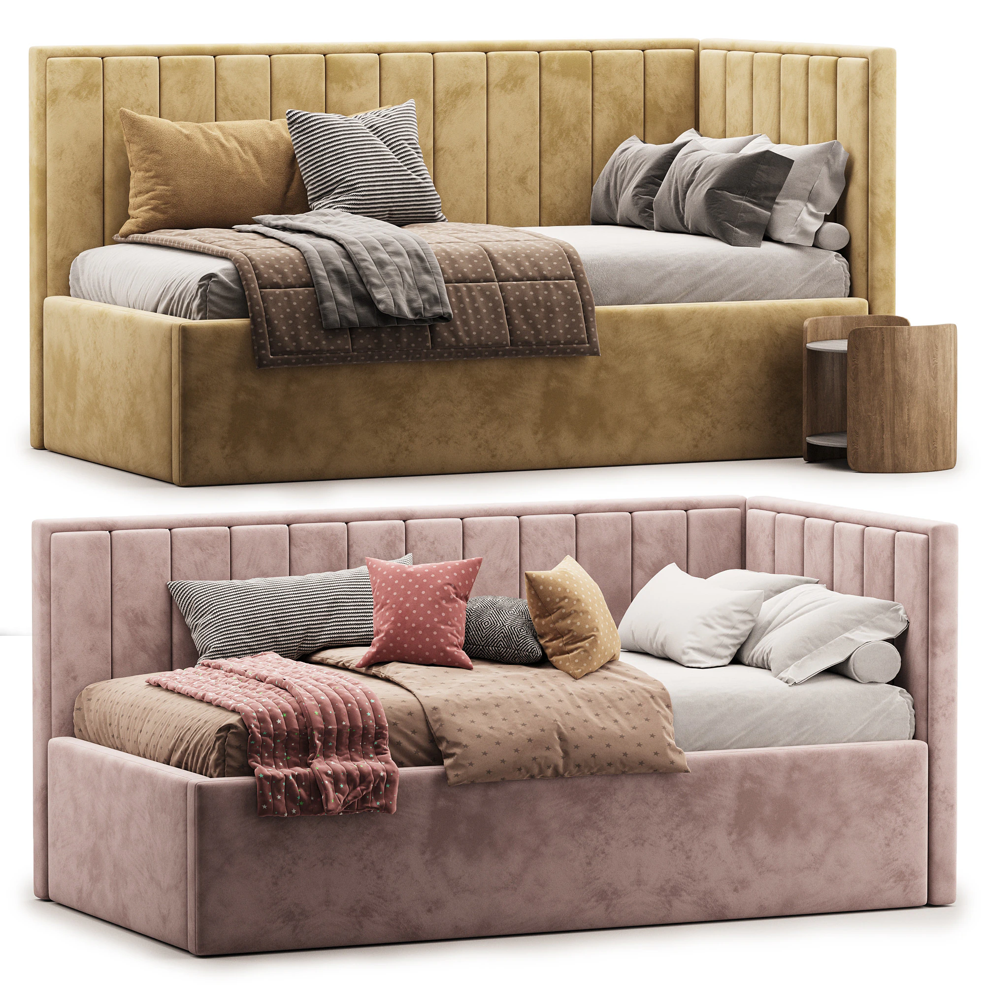 Bed Nancy 3D Model .c4d .max .obj .3ds .fbx .stl .blend 