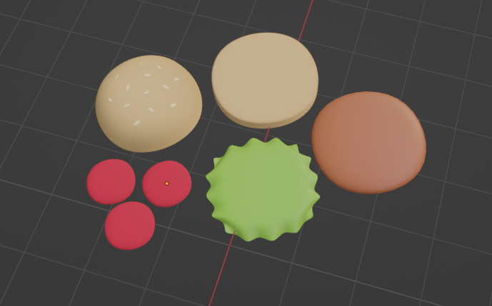 Hamburguesa simple 3D 3D Model .c4d .max .obj .3ds .fbx .stl .blend 