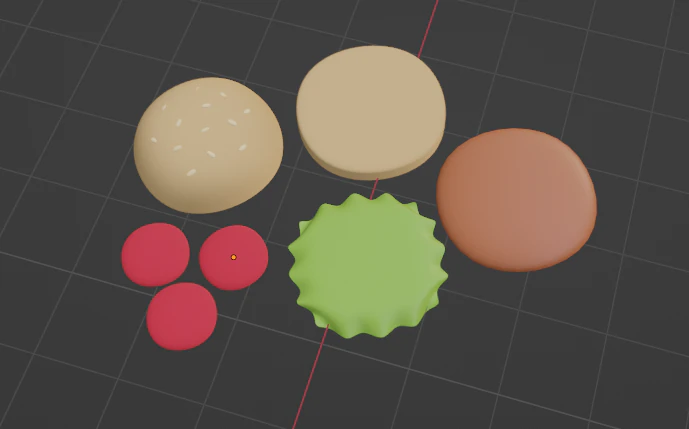 Hamburguesa simple 3D 3D Model .c4d .max .obj .3ds .fbx .stl .blend
