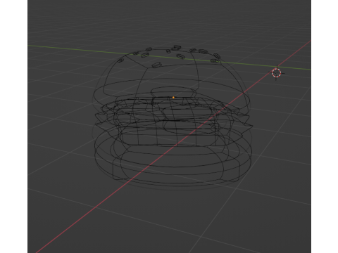 Hamburguesa simple 3D 3D Model