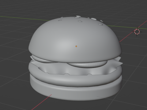 Hamburguesa simple 3D 3D Model