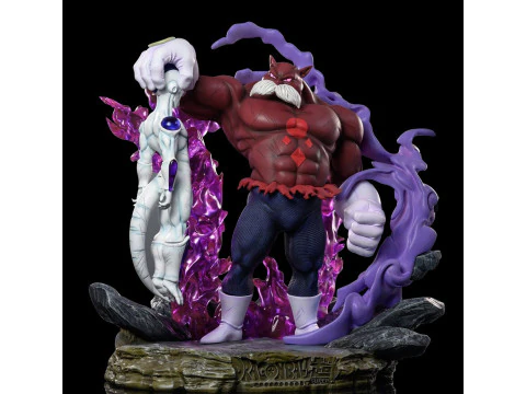 Toppo vs Freezer Dragon Ball Super klaar om af te drukken 3D printmodel