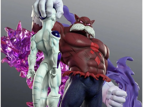 Toppo vs Freezer Dragon Ball Super Ready to Print 3D Print Model