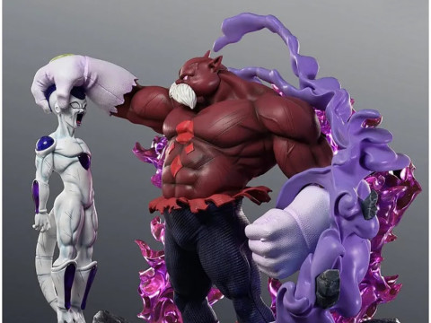 Toppo vs Freezer Dragon Ball Super Ready to Print 3D Print Model