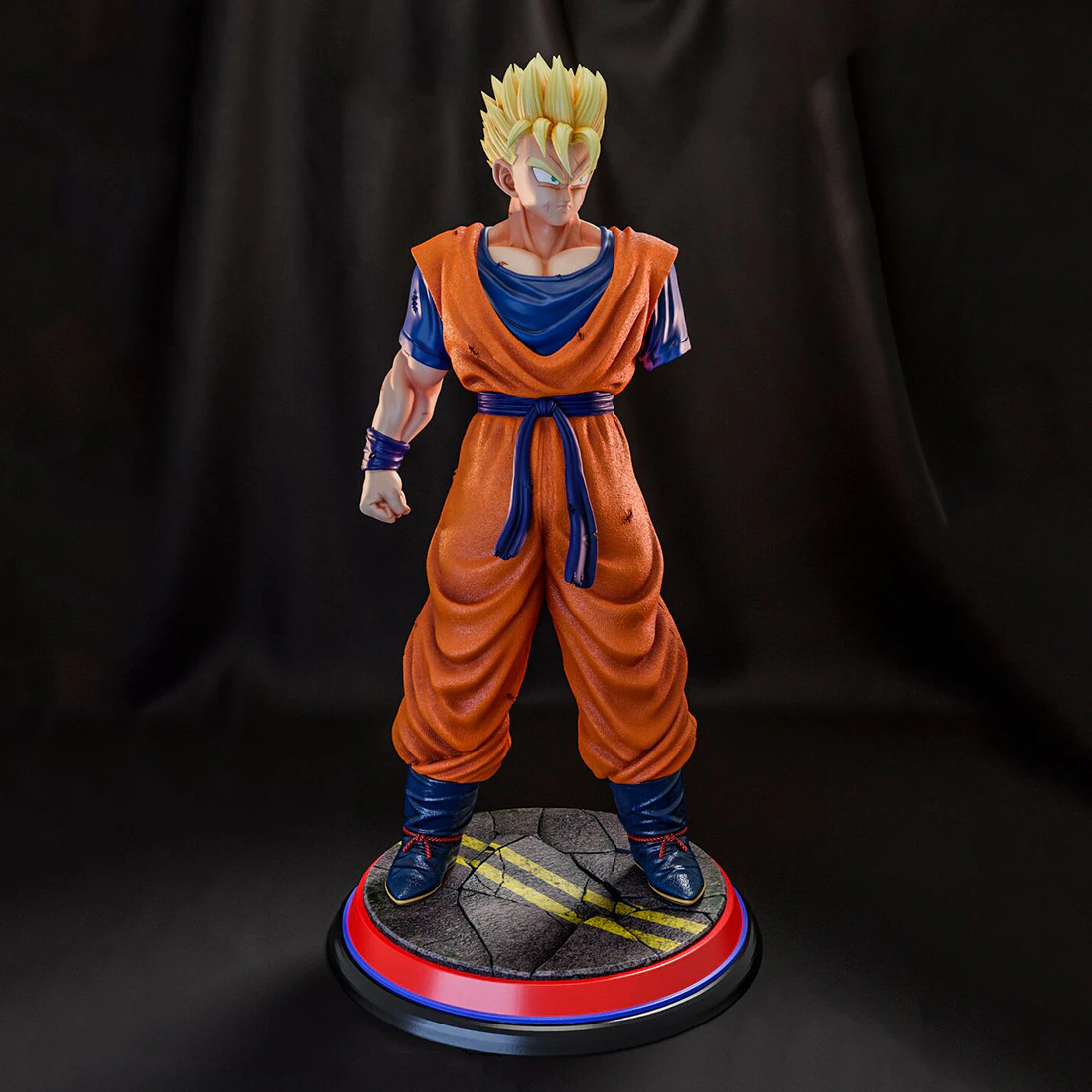Gohan Regular Ready to Print 3D Print Model .c4d .max .obj .3ds .fbx .stl .blend