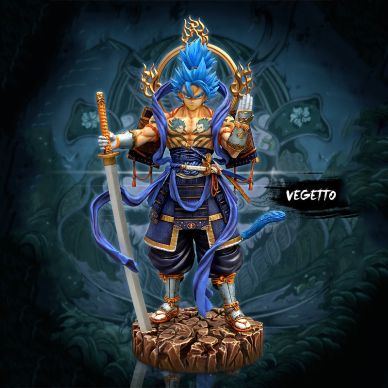 Samurai Vegito Ready to Print Model do druku 3D .c4d .max .obj .3ds .fbx .stl .blend 