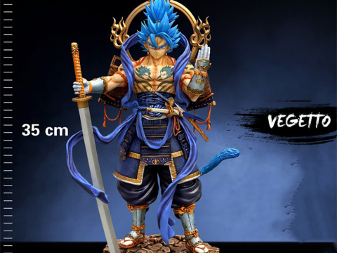Samurai Vegito Ready to Print Model do druku 3D