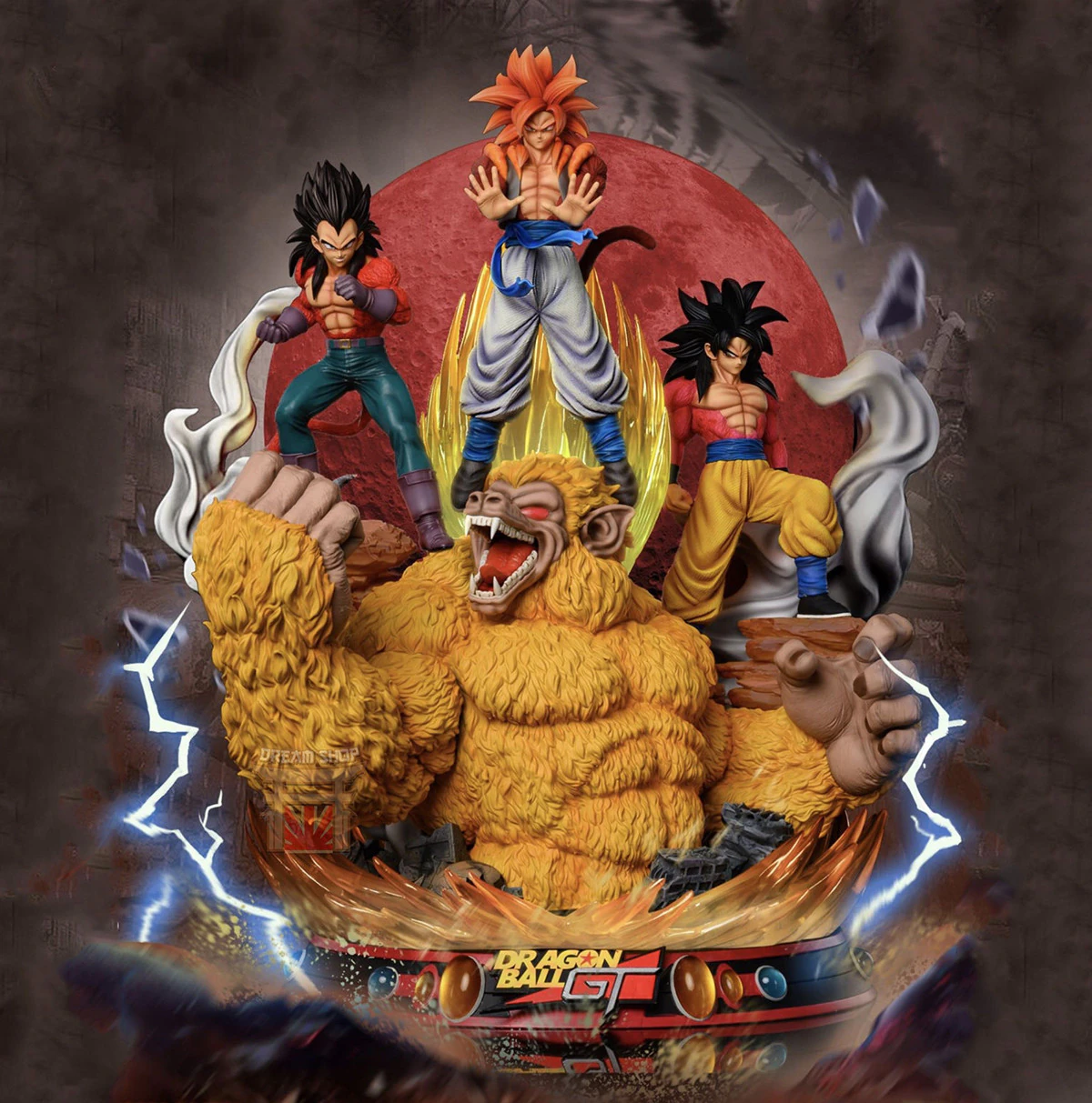 DRAGON BALL GT DIORAMA Ready to Print 3D Print Model in Sculpture