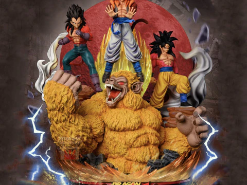 DRAGON BALL GT DIORAMA Ready to Print 3D Print Model
