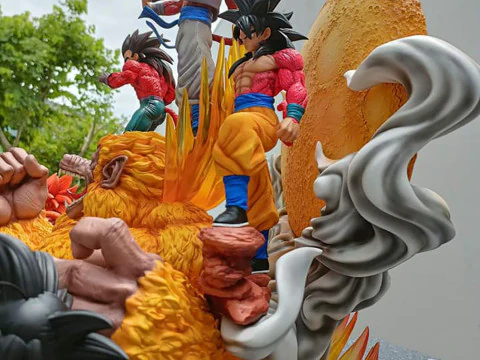 DRAGON BALL GT DIORAMA Ready to Print 3D Print Model in Sculpture