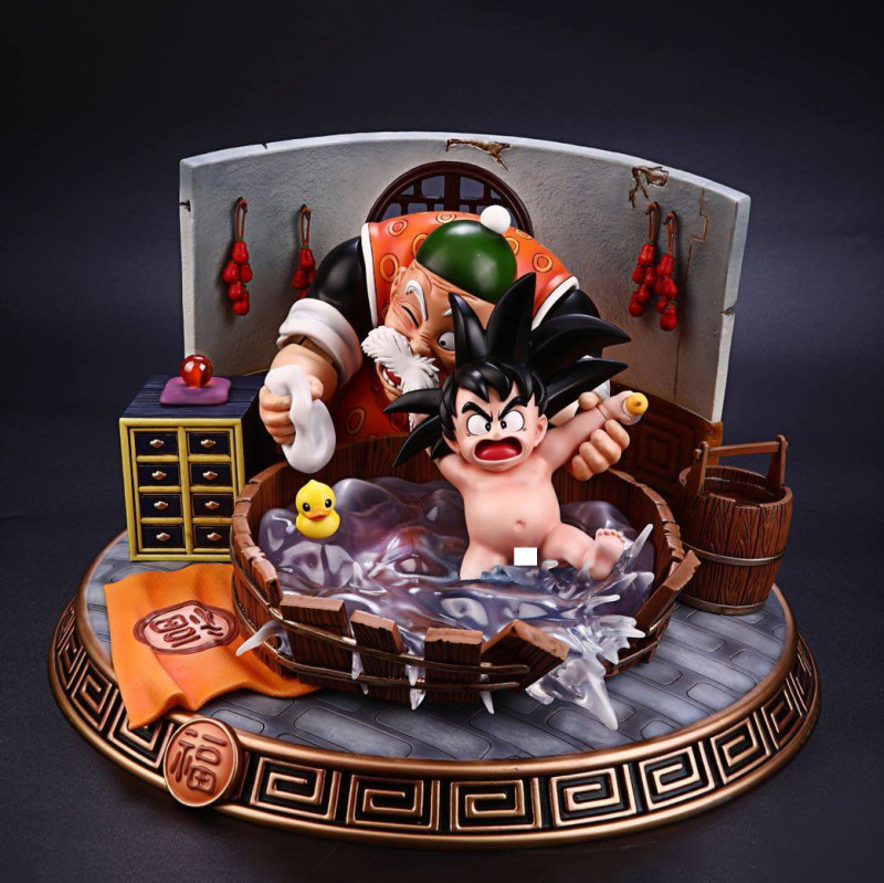 Goku Kid with Grandp Ready to Print 3D Принт Модель .c4d .max .obj .3ds .fbx .stl .blend 
