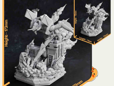 Eva01 - Neon Genesis Evangelion Ready to Print 3D 프린트 모델