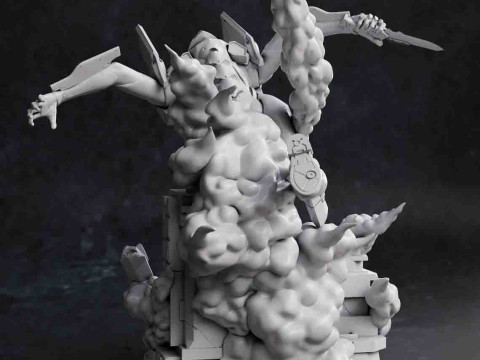 Eva01 - Neon Genesis Evangelion Ready to Print 3D 프린트 모델