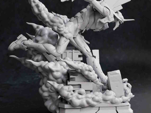 Eva01 - Neon Genesis Evangelion Ready to Print 3D 프린트 모델