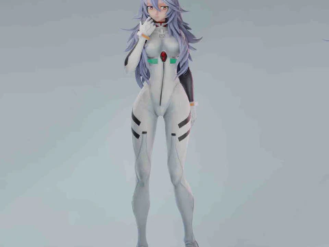 Evangelion6 - Rei Ayanami Ready to Print 3D Print Model
