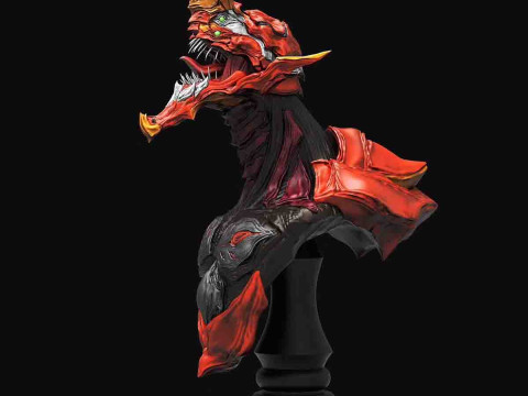 Evangelion Eva 02 Busto Model Ready to Print 3D Print Model