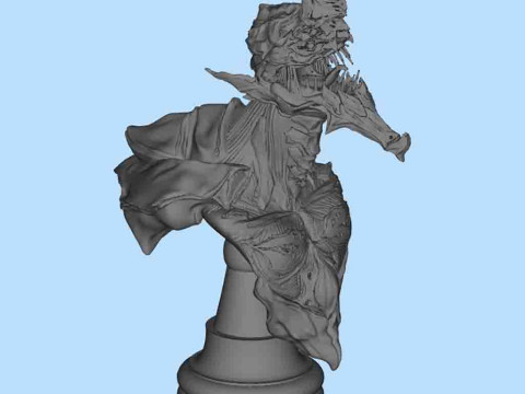 Evangelion Eva 02 Busto Model Ready to Print 3D Print Model