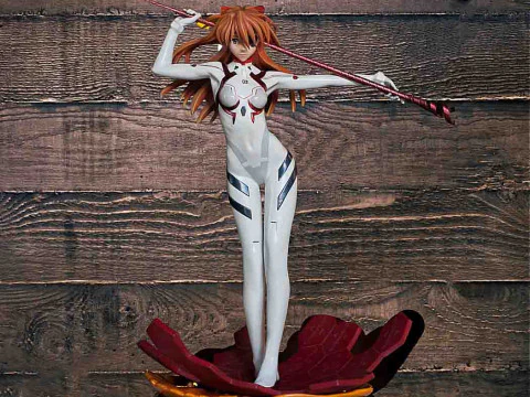 Asuka-Evangelion pronto per la stampa Modello di stampa 3D