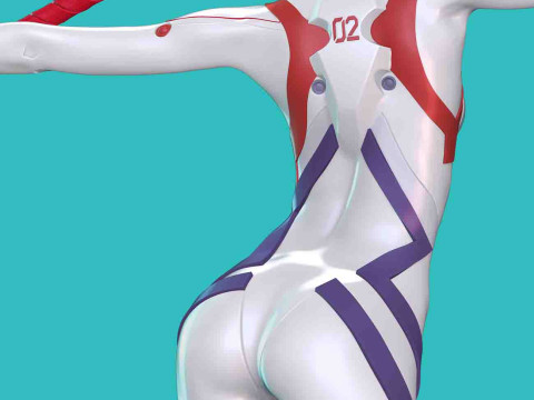 Asuka - Evangelion Ready to Print 3D Print Model
