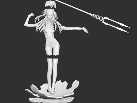 Asuka - Evangelion Ready to Print 3D Print Model
