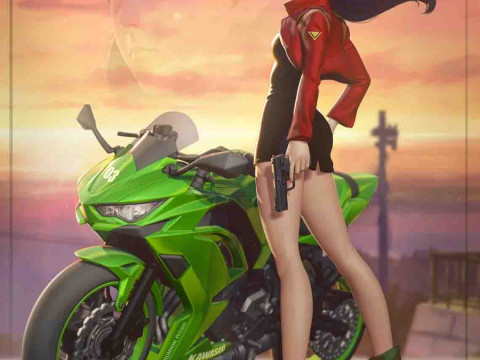 Misato - Neon Genesis Evangelion Ready to Print Modèles 3D en vedette
