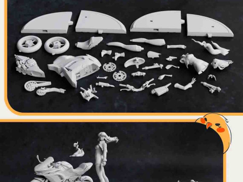 Misato - Neon Genesis Evangelion Ready to Print Model Cetak 3D