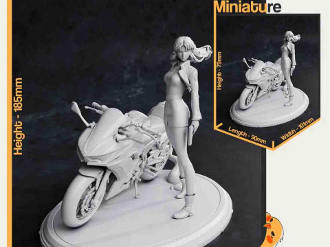 Misato - Neon Genesis Evangelion Ready to Print Model Cetak 3D