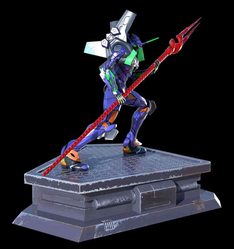 Evangelion Statue Ready to Print 3D प्रिंट मॉडल .c4d .max .obj .3ds .fbx .stl .blend 