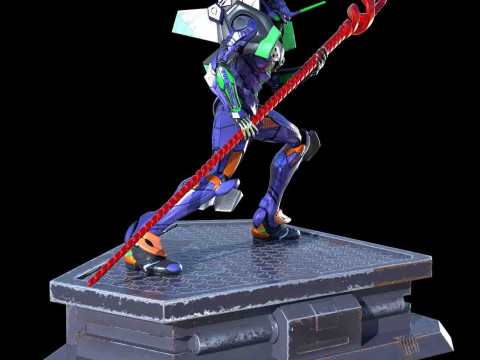 Evangelion Statue Ready to Print 3D प्रिंट मॉडल