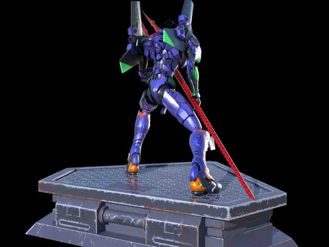 Evangelion Statue Ready to Print 3D प्रिंट मॉडल