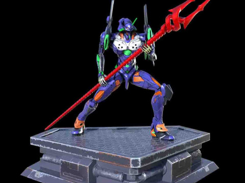 Evangelion Statue Ready to Print 3D प्रिंट मॉडल