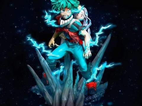 Deku and Eri Ready to Print Model Cetak 3D