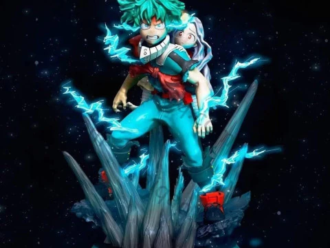 Deku and Eri Ready to Print 3D Print Model