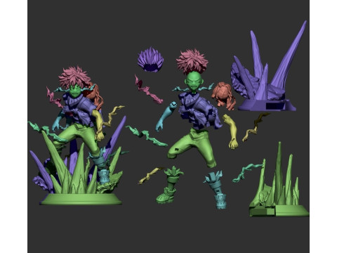 Deku and Eri Ready to Print Model Cetak 3D