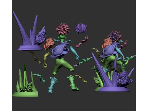 Deku and Eri Ready to Print Model Cetak 3D