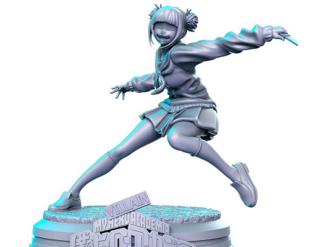 Himiko My Hero Academia Ready to Print Modello di stampa 3D
