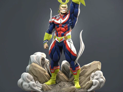Allmigth My hero academy Ready to Print 3D Print Model