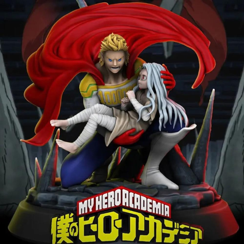 Mirio and Eri - My Hero Academia Ready to Print 3D प्रिंट मॉडल .c4d .max .obj .3ds .fbx .stl .blend