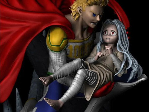 Mirio and Eri - My Hero Academia Ready to Print 3D प्रिंट मॉडल