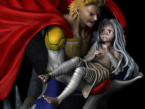 Mirio and Eri - My Hero Academia Ready to Print 3D Print Model