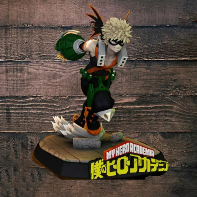 Katsuki Bakugo - My Hero Academia Ready to Print Modello di stampa 3D .c4d .max .obj .3ds .fbx .stl .blend