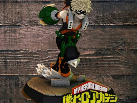 Katsuki Bakugo - My Hero Academia Ready to Print 3Dプリントモデル